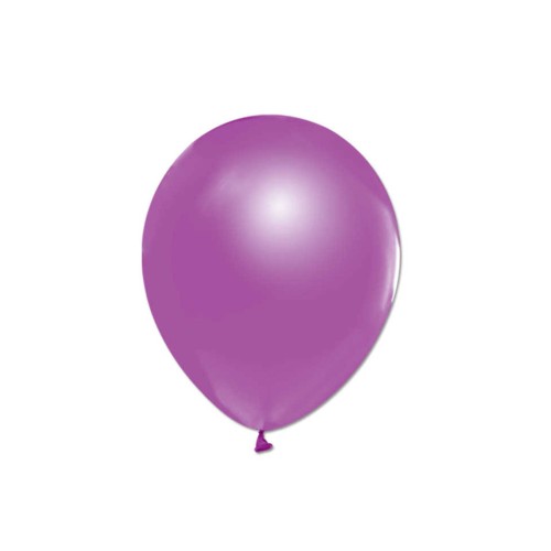 Metalik  Balon 12 İnç Baskısız (100 Adet)  Mor