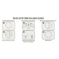 Balon Şeffaf  Bobo Çok Amaçlı Küçük Boy 18 İnç