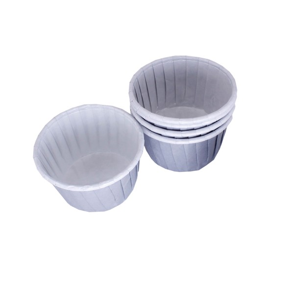 Cupcake Kalıbı Minik Boy Düz Renk  38*30 MM (100 Adet)  Gri
