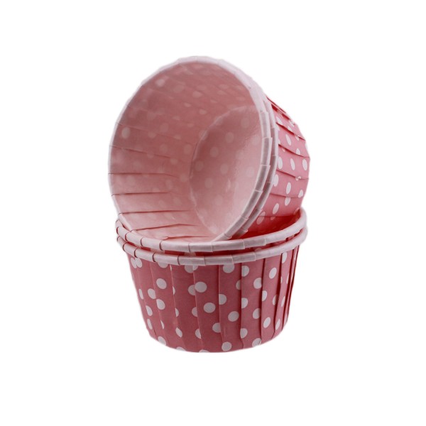 Cupcake Kalıbı Büyük Boy 62*40 Mm (100 Adet) Puantiyeli Pembe Cupcake Kalıbı Büyük Boy 62*40 Mm (100 Adet) Puantiyeli Pembe