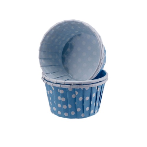 Cupcake Kalıbı Büyük Boy 62*40 Mm (50 Adet) Puantiyeli Mavi Cupcake Kalıbı Büyük Boy 62*40 Mm (50 Adet) Puantiyeli Mavi
