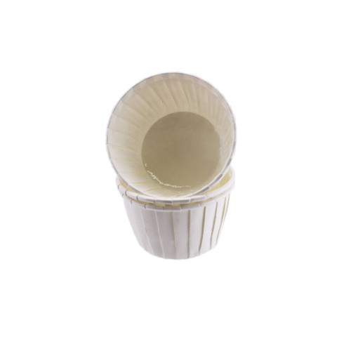 Cupcake Kalıbı Minik Boy Düz Renk  38*30 MM (50 Adet)  Beyaz