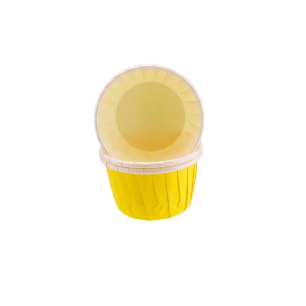 Cupcake Kalıbı Minik Boy Düz Renk  38*30 MM (100 Adet)  Sarı