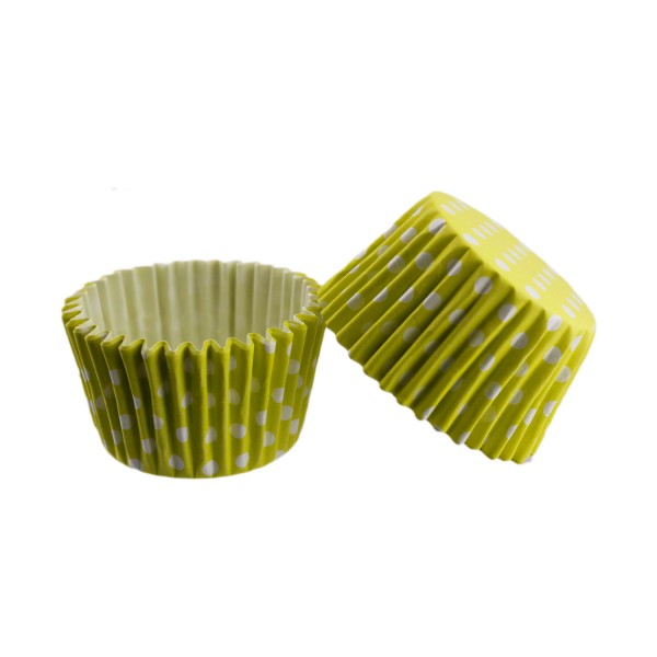 Cupcake Kalıbı Pet Kapsül Kek Kalıbı 48X34 MM (100 Adet) Puantiyeli Sarı Cupcake Kalıbı Pet Kapsül Kek Kalıbı 48X34 MM (100 Adet) Puantiyeli Sarı
