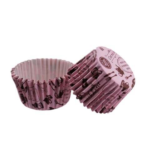 Cupcake Kalıbı Pet Kapsül Kek Kalıbı 48X34 MM (100 Adet) Mutfak Desenli Cupcake Kalıbı Pet Kapsül Kek Kalıbı 48X34 MM (100 Adet) Mutfak Desenli