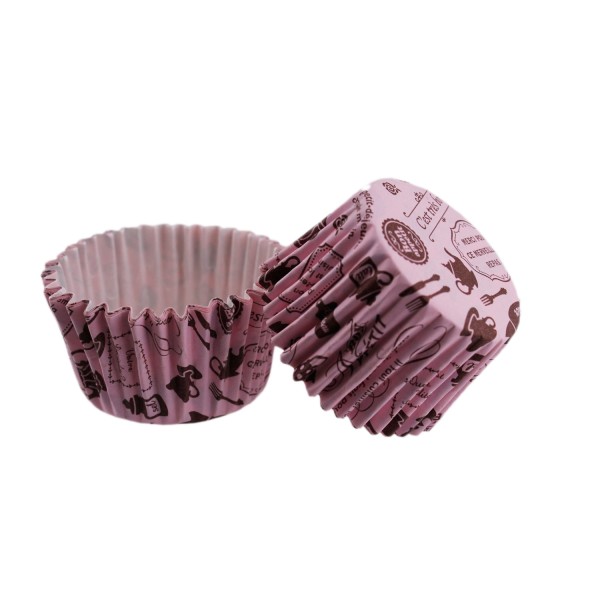 Cupcake Kalıbı Pet Kapsül Kek Kalıbı 48X34 MM (100 Adet) Mutfak Desenli Cupcake Kalıbı Pet Kapsül Kek Kalıbı 48X34 MM (100 Adet) Mutfak Desenli