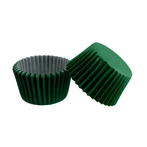 Cupcake Kalıbı Pet Kapsül  Kek Kalıbı 48X34 MM (100 Adet)  Yeşil