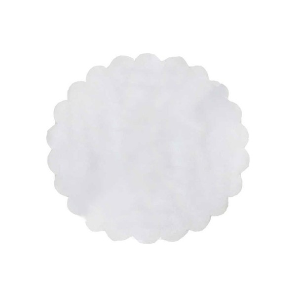 Düz Organze Hazır Kesilmiş Tül 24 CM (100 Adet)  Beyaz