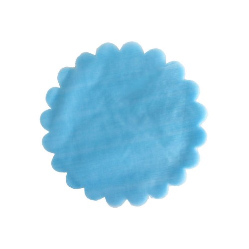 Düz Organze Hazır Kesilmiş Tül 24 CM (100 Adet)  Mavi