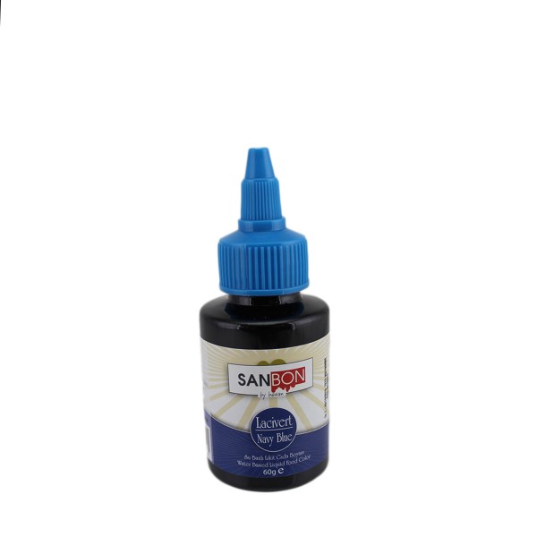 Su Bazlı Likit Sıvı Gıda Boyası 60 GR Lacivert Su Bazlı Likit Sıvı Gıda Boyası 60 GR Lacivert