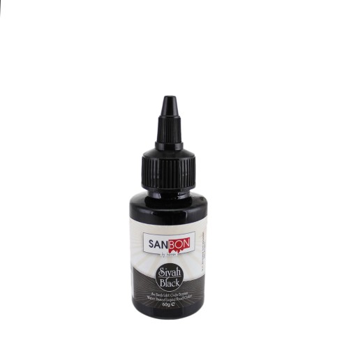 Su Bazlı Likit Sıvı Gıda Boyası  60 GR  Siyah