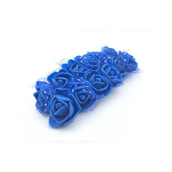 Lateks Gül Küçük Organzeli Ve Parlak (144 Adet)  Lacivert