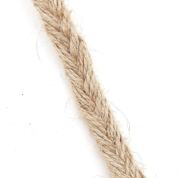 Jüt Halat Kendir Kalın (1 Cm Kurdele) Örme Jüt İp (25 Metre)