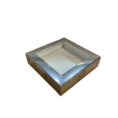Karton Kutu Pencereli Havlu Kutusu 20X20X5 (10 Adet) Gümüş Karton Kutu Pencereli Havlu Kutusu 20X20X5 (10 Adet) Gümüş