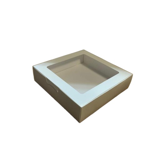 Karton Kutu Pencereli Havlu Kutusu 25X25X5 (10 Adet) Beyaz Karton Kutu Pencereli Havlu Kutusu 25X25X5 (10 Adet) Beyaz
