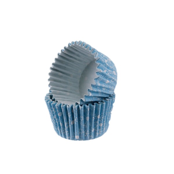 Kek Kalıbı Pet Kapsül 52X45 Mm Kağıt Cupcake Kağıdı (100 Adet) Kar Desenli Mavi Kek Kalıbı Pet Kapsül 52X45 Mm Kağıt Cupcake Kağıdı (100 Adet) Kar Desenli Mavi