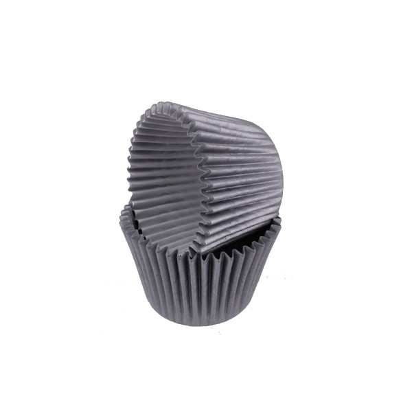 Kek Kalıbı Pet Kapsül 52X45 MM Kağıt Cupcake Kalıbı (100 Adet) Gri Kek Kalıbı Pet Kapsül 52X45 MM Kağıt Cupcake Kalıbı (100 Adet) Gri