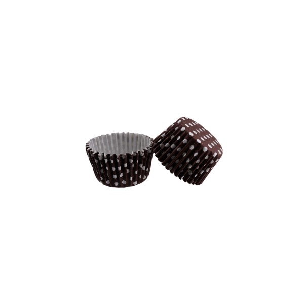 Kek Kalıbı Pet Kapsül 52X45 MM Kağıt Cupcake Kağıdı (100 Adet) Puantiyeli Kahverengi Kek Kalıbı Pet Kapsül 52X45 MM Kağıt Cupcake Kağıdı (100 Adet) Puantiyeli Kahverengi