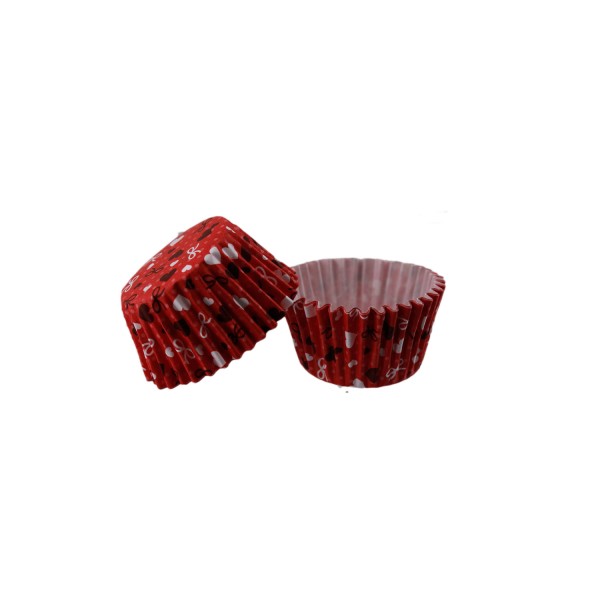 Kek Kalıbı Pet Kapsül 52X45 MM Kağıt Cupcake Kağıdı (100 Adet) Kırmızı Üzeri Fiyonk Ve Kalp Desenli Kek Kalıbı Pet Kapsül 52X45 MM Kağıt Cupcake Kağıdı (100 Adet) Kırmızı Üzeri Fiyonk Ve Kalp Desenli