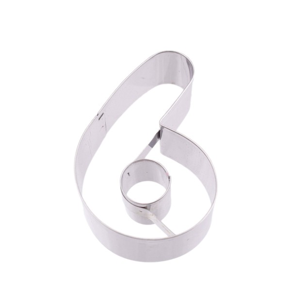 Kek Kurabiye Ve Pasta Kalıbı Metal 6 Sayı Büyük Boy Rakam 8.5 CM