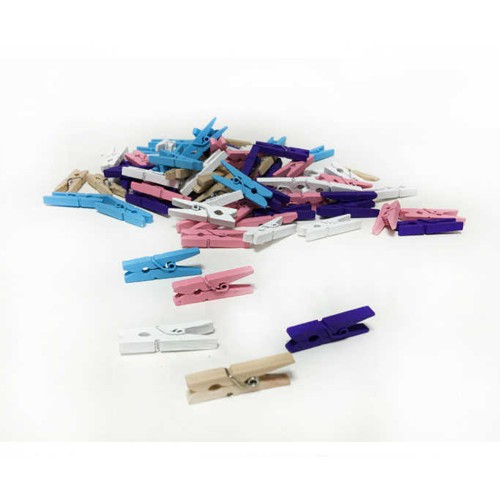 Mandal Ahşap Minik (100 Adet)  Karışık Renk