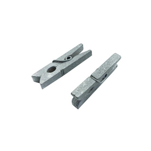 Mandal Ahşap Minik (100 Adet)  Gümüş