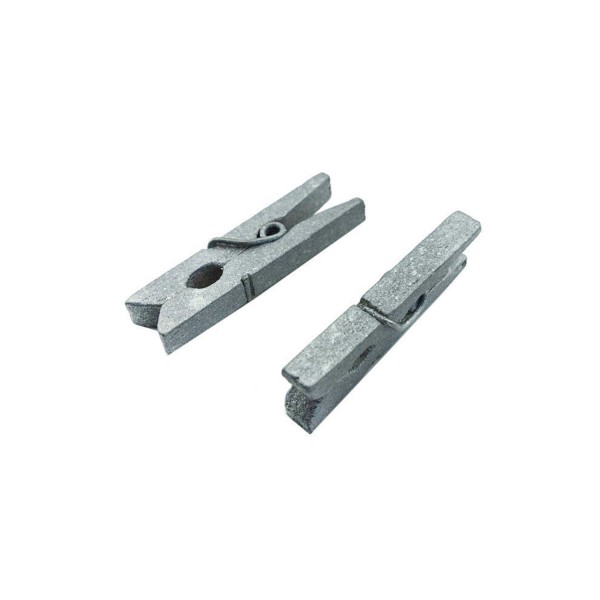 Mandal Ahşap Minik (100 Adet)  Gümüş