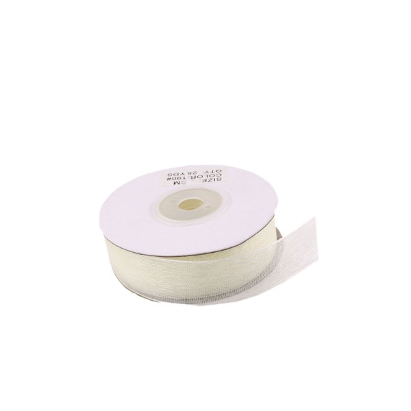 Organze Kurdele 30 MM (22 Metre)  Krem