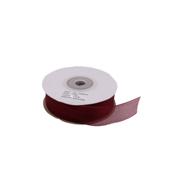 Organze Kurdele 40 MM (22 Metre)  Bordo