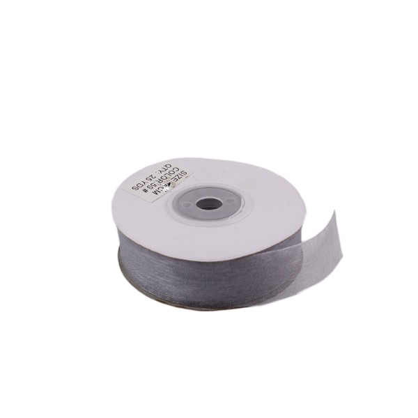 Organze Kurdele 40 MM (22 Metre)  Gümüş