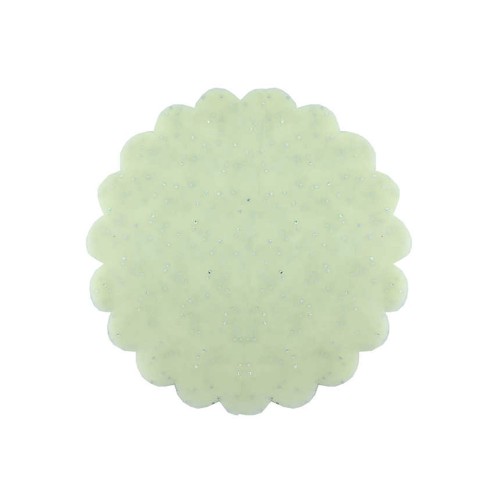Taşlı Organze Hazır Kesilmiş Tül 22 Cm (100 Adet)  Krem