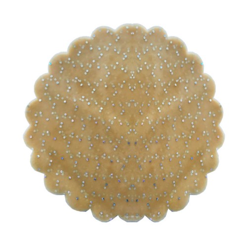 Taşlı Organze Hazır Kesilmiş Tül 22 Cm (100 Adet)  Altın