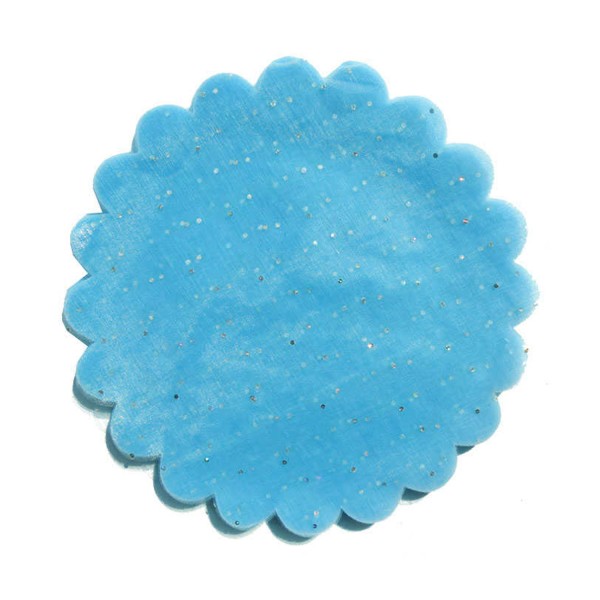Taşlı Organze Hazır Kesilmiş Tül 24 CM (100 Adet) Mavi Taşlı Organze Hazır Kesilmiş Tül 24 CM (100 Adet) Mavi