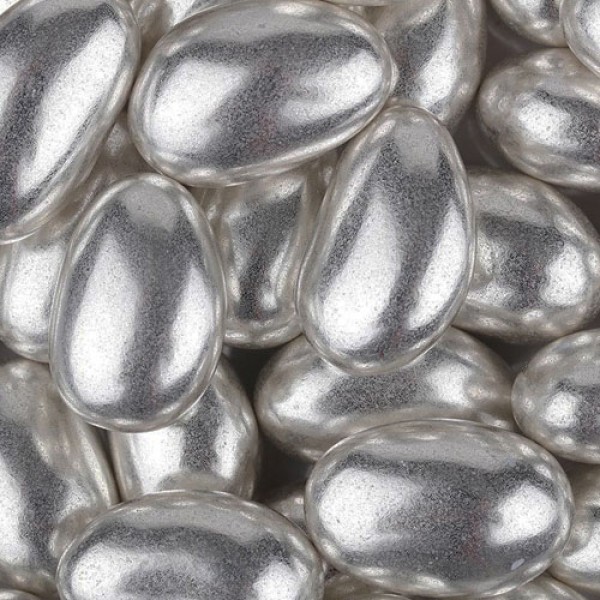 Parlak Çikolata Kaplı Badem Draje (1 KG)  Gümüş