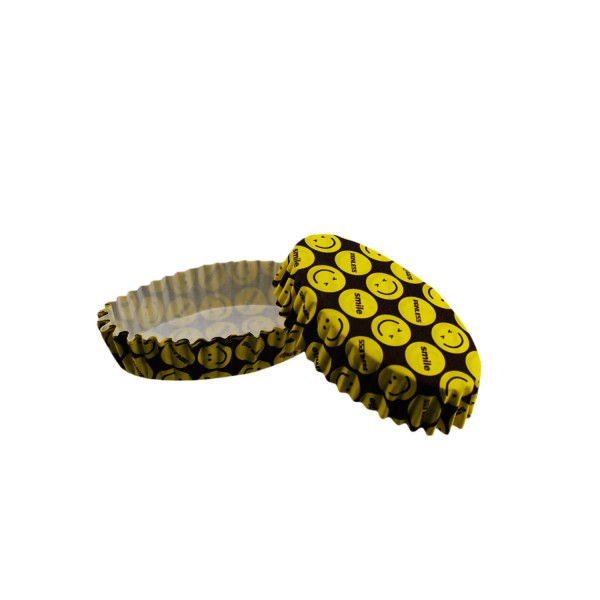 Cupcake Kalıbı Pet Kapsül Oval Sarı Emoji Kek Kalıbı (100 Adet) F11 Cupcake Kalıbı Pet Kapsül Oval Sarı Emoji Kek Kalıbı (100 Adet) F11