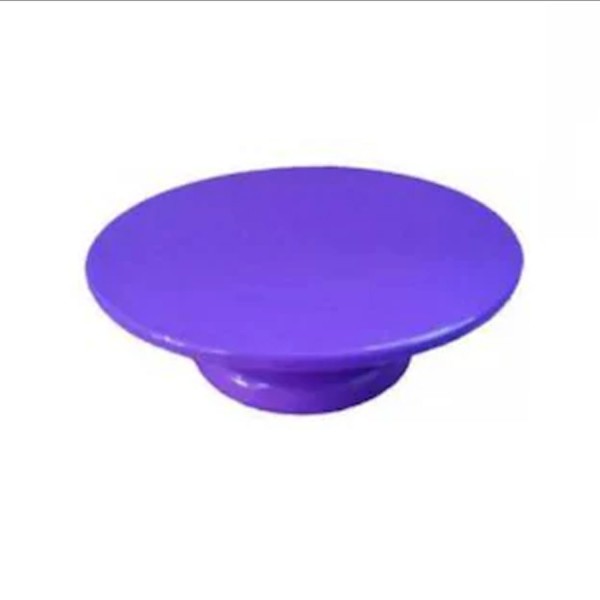 Plastik Döner Pasta Sıvama Standı 32 Cm Mor Plastik Döner Pasta Sıvama Standı 32 Cm Mor