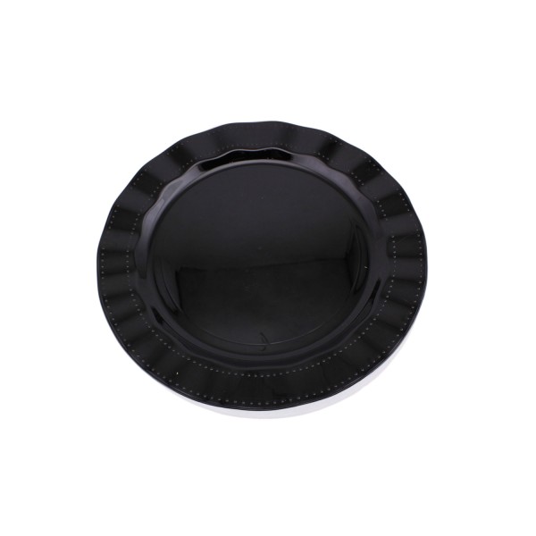 Plastik Lüks Tabak 22 CM (6 Adet)   Siyah