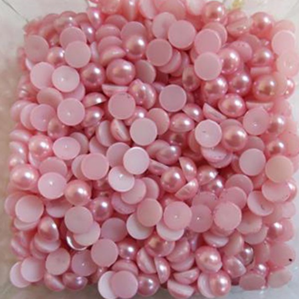 Yarım İncı Yuvarlak 10 Mm 250 Gr  Pembe